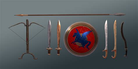 Ancient greek weapons pack 3D - TurboSquid 1171314