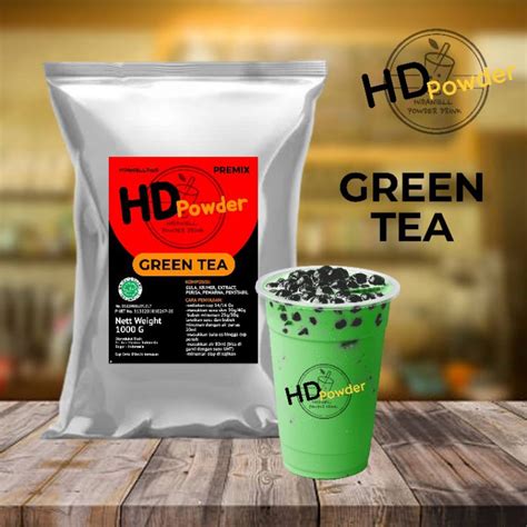 Jual Hd Powder Green Tea Bubuk Minuman 1kg Shopee Indonesia