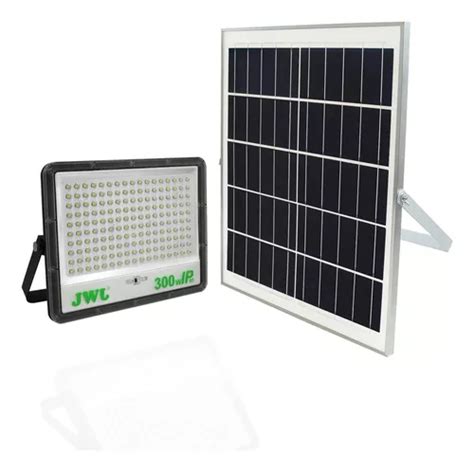 Reflector Led Solar 300w Luz Blanca Jwj Jlresol01 300n 3pz Color De