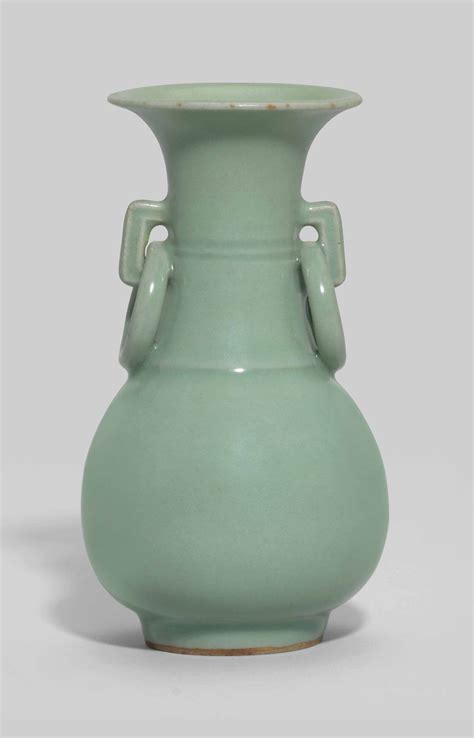 A Longquan Celadon Glazed Pear Shaped Vase Ming Dynasty 1368 1644