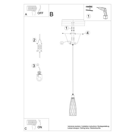 Czarna lampa wisząca SUBA 1 E27 SL 1165 Sollux lighting