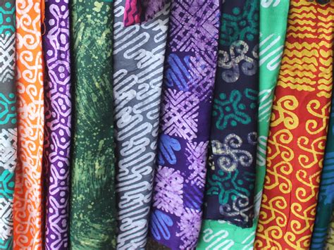 Hand Dyed Batik Fabric From Ghana