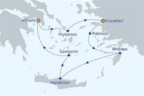 4 Day Greek Island Cruise | Iconic Aegean | Santorini, Mykonos