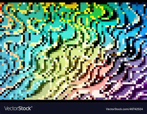 8-bit pixel abstract backdrop background Vector Image