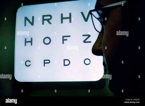 model released eye examination eye chart    test  womans