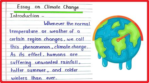 Essay On Climate Change In English Write An Essay Climate Change