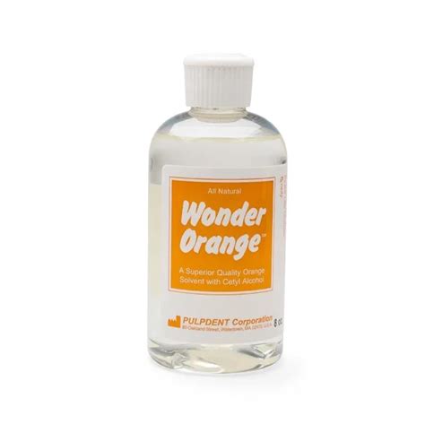 Pulpdent Wonder Orange Solvent All Natural Cleaning Solution Nutrident