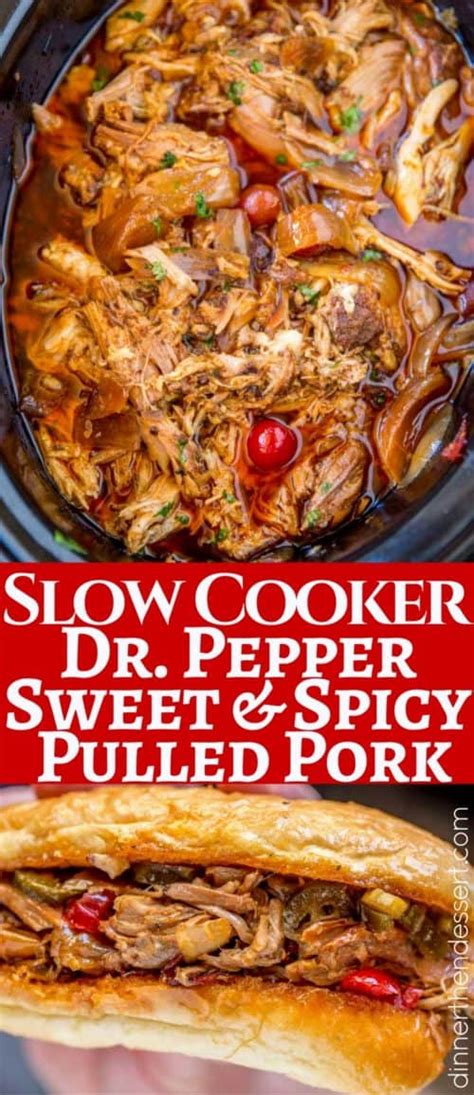 Slow Cooker Dr Pepper Pulled Pork Dinner Then Dessert