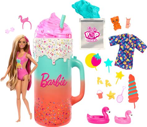 Amazon.com: Barbie Pop Reveal Doll & Accessories, Rise & Surprise Fruit