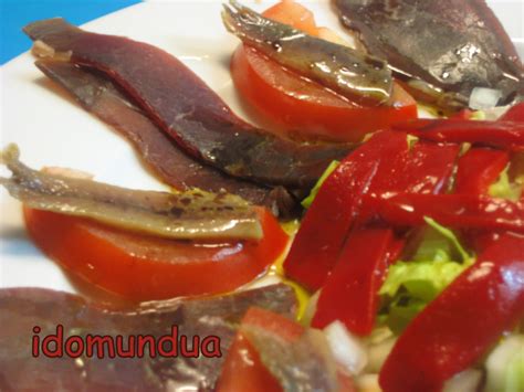 Idomundua Ensalada De Cecina De Le N Con Anchoas Y Pimiento