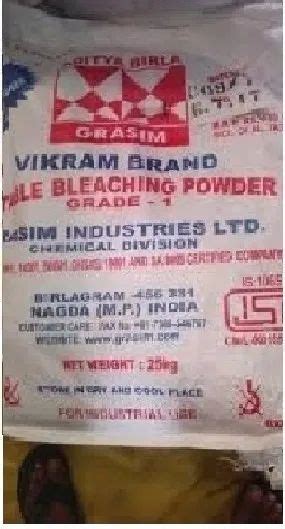 Aditya Birla Bleaching Powder Packaging Size Kg Packaging Type