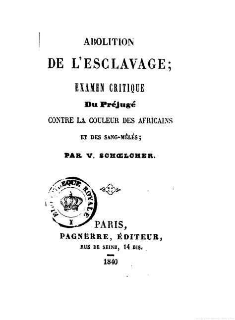 Calaméo Abolition De L Esclavage examen critique du préjugé contre