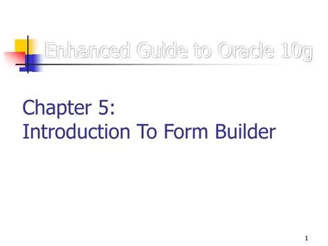 Ppt Enhanced Guide To Oracle 10g Powerpoint Presentation Free Download Id 2689714