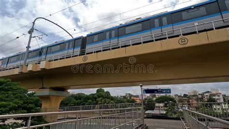 The Pune Metro on the Elevated Corridor at Deccan Pune India Stock Footage - Video of technology ...