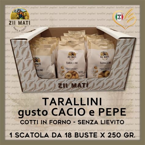 Tarallini Gusto Cacio E Pepe Pz X Gr Capsule Compatibili