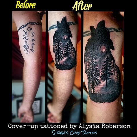 Wolf Cover Up Tattoo By One Of The Best Tattoo Artists In Sc Alysia