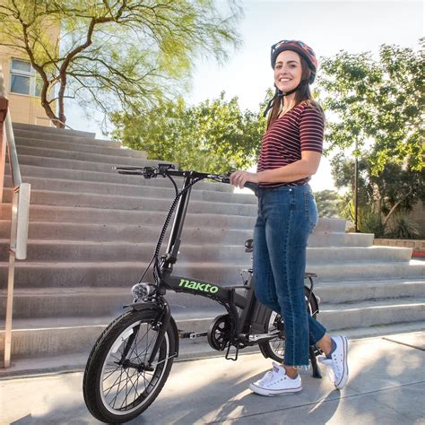 Buy Nakto Electric Bike Folding Ebike For Adults W City Electric