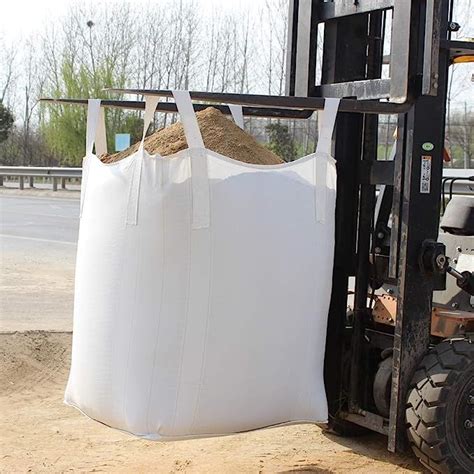 Fibc Bulk Bags One Ton Bag Sandbags Kg Swl Open Top Flat Bottom Uv