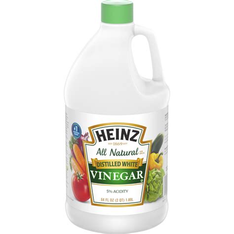 Heinz Heinz All Natural Distilled White Vinegar Acidity Oz Jug