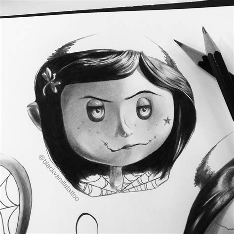 Gothic Dark Art Coraline Drawing Drawings Coraline Drawing Gothic Art