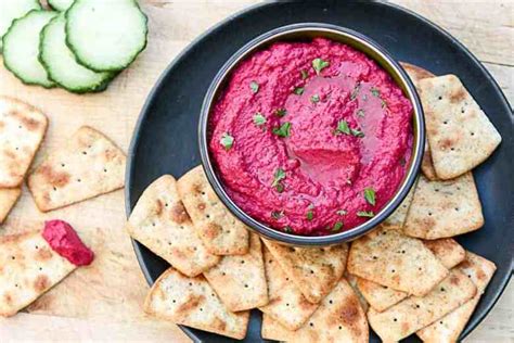 Easy Roasted Beet Hummus Recipe The Food Blog