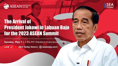 The Arrival Of President Jokowi In Labuan Bajo For The Asean