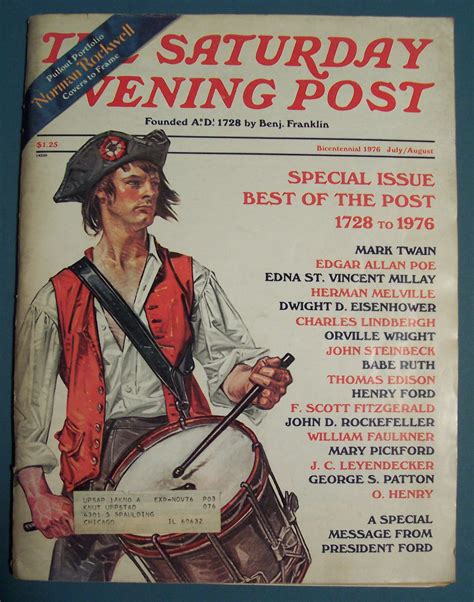 Saturday Evening Post Magazine Norman Rockwell 1976