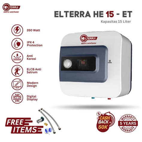 Handal Water Heater Elterra Et Liter Air Pemanas Air Panas Listrik