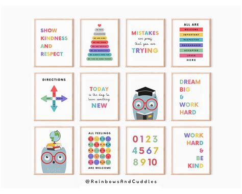 50 Educational Posters Preschool Posters Classroom Decor - Etsy