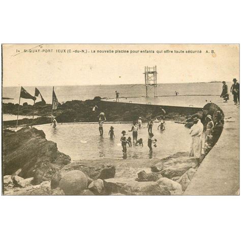 Carte Postale Ancienne Saint Quay Portrieux Piscine Pour Enfants