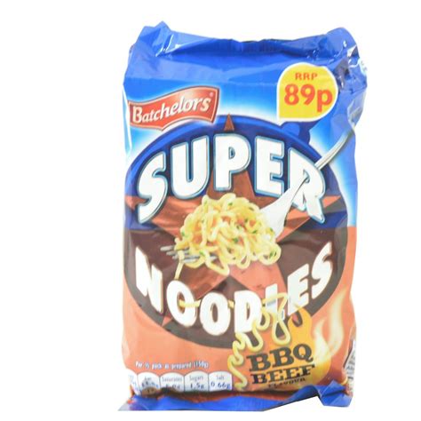 Batchelors Super Noodles BBQ Beef Flavour 100g Approved Food