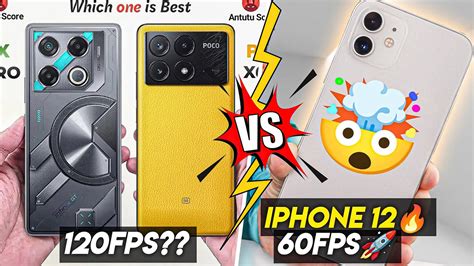 Infinix Gt 20 Pro Vs Poco X6 Pro 5g Vs Iphone 12 Comparison🔥•120fps Vs