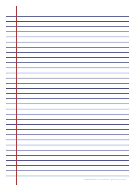 Webtools Wide Ruled Paper