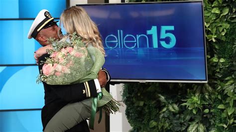 Ellen Reunites Superfan With Her Navy Boyfriend Youtube