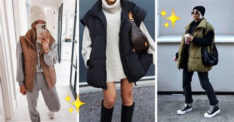 15 Outfits with which you can combine your oversize vests this winter ...