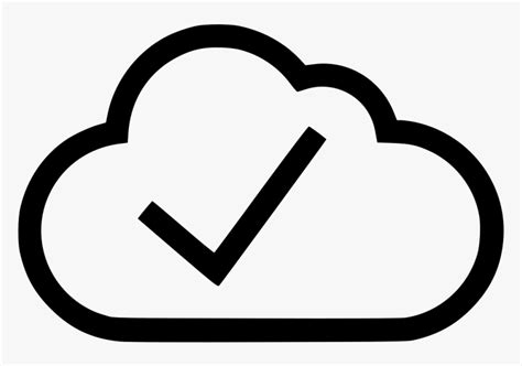 Cloud Good Check Mark, HD Png Download - kindpng