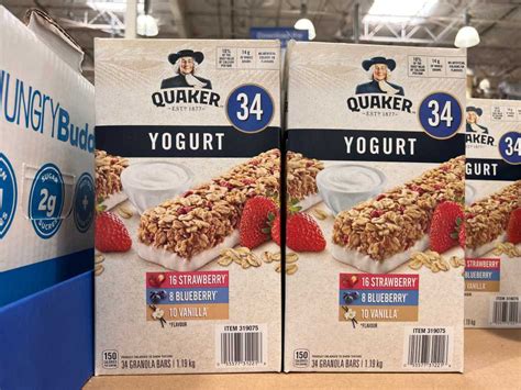 Quaker Chewy Yogurt Bars Pack Of 34 At Costco Brant St Burlington