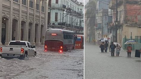 Se Inunda La Habana Por Fuertes Lluvias ADN Cuba