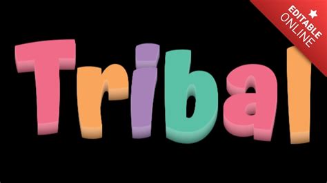 Tribal Text Effect Generator