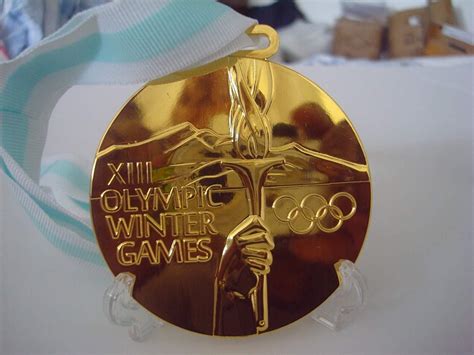 Lake Placid Olympic Souvenir Gold Medal Olympics