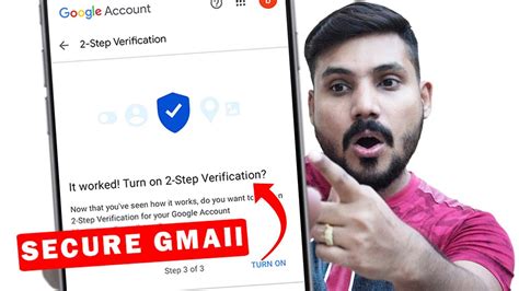 How To Turn On 2 Step Verification On Gmail Gmail Par Two Step