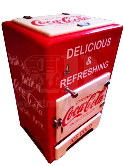 Nevera Vintage COCA COLA Antiguas Neveras Refrigeradas Con Barra De