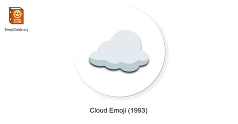 ☁️ Cloud Emoji – Meaning, Pictures, Codes – 📕 EmojiGuide