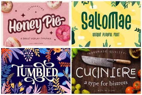 31 Delicious Food Themed Fonts Perfect For New Or Established