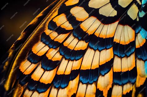 Premium Photo Butterfly Wing Texture Background Insect Wings Macro