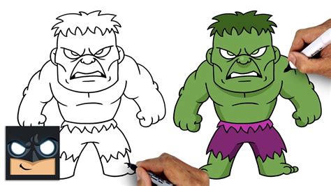 How To Draw The Hulk Draw And Color Tutorial Step By Step Youtube