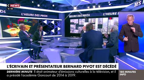 Le Pr Sentateur Et Crivain Bernard Pivot Qui A Fait Lire Des Millions