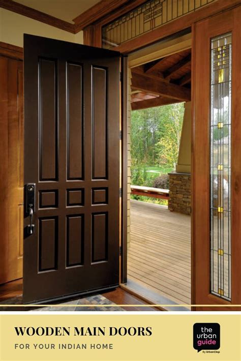 These Wooden Main Door Designs Are Meant To Impress The Urban Life