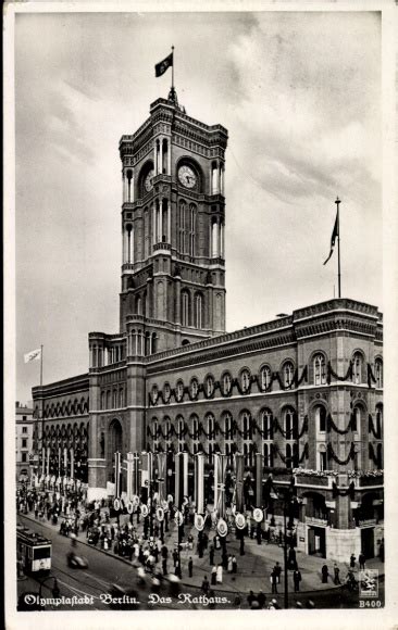 Ansichtskarte Postkarte Berlin Olympia Rathaus Akpool De