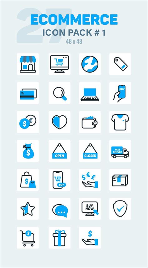 Ecommerce Outline Color Icon Pack 1 Lineal Color Ecommerce Vector